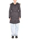 Nobis Drawstring Hood Parka Down Jacket In Gray