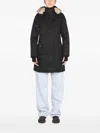 Nobis Hooded Parka Coat In Black