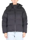 Nobis Quilted Black Puffer Jacket In Gray