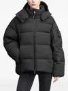 Nobis Zip-up Puffer Jacket In Black
