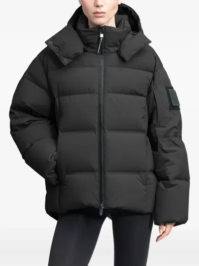 Nobis Zip-up Puffer Jacket In Black