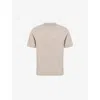Nobl Mens Beige Archer Short-sleeve Knitted Top In Brown