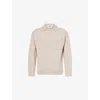 Nobl Mens Beige Maynard Long-sleeve Knitted Jumper In Neutral