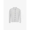 Nobl Mens Grey Ronnie Long-sleeve Knitted Shirt In Gray