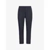 Nobl Mens Navy Hudson Drawstring Woven Trousers In Blue