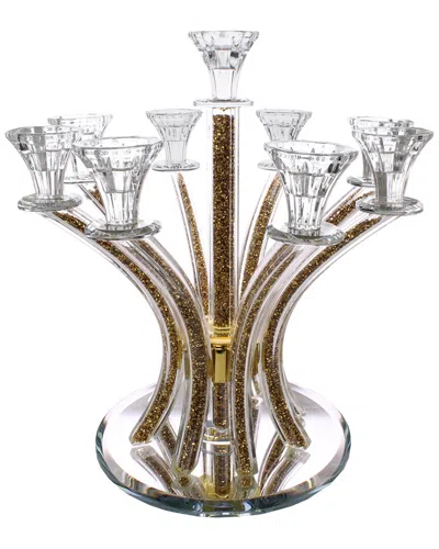 NOBLE GIFT BT SHALOM CRYSTAL CANDELABRA