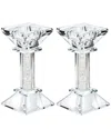 Noble Gift Bt Shalom Set Of 2 Crystal Candle Holders