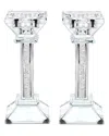 Noble Gift Bt Shalom Set Of 2 Crystal Candlesticks