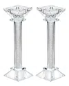 Noble Gift Bt Shalom Set Of 2 Crystal Candlesticks