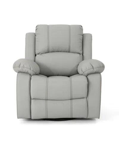 Noble House Alianna Recliner In Light Grey