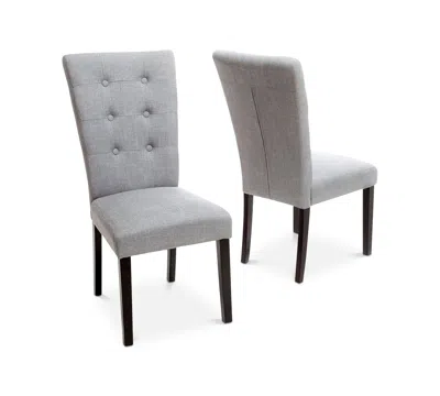 Noble House Alven Dining Chair Set Of 2 In Grey