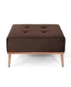 Noble House Amman Ottoman In Chocolate