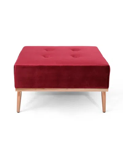 Noble House Amman Ottoman In Red