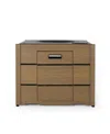 Noble House Archie Outdoor Rectangle Fire Pit In Brown
