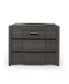 Noble House Archie Outdoor Rectangle Fire Pit In Gray