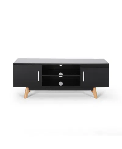 Noble House Ariade Mid Century Tv Stand In Black