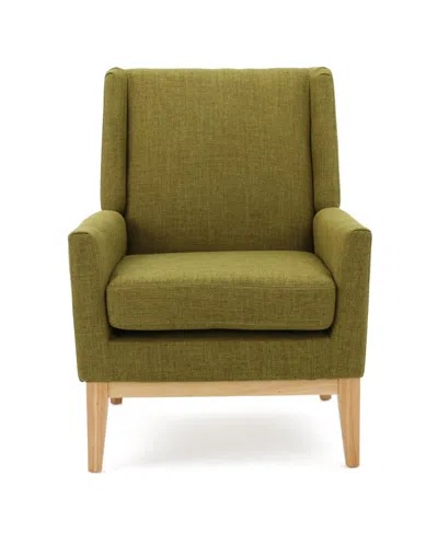 Noble House Aurla Accent Chair In Green
