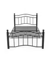 Noble House Bouvardia Contemporary Iron Bed Frame, Twin In Black