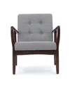 Noble House Brayden Club Chair In Gray
