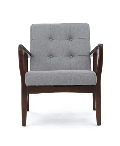 Noble House Brayden Club Chair In Gray