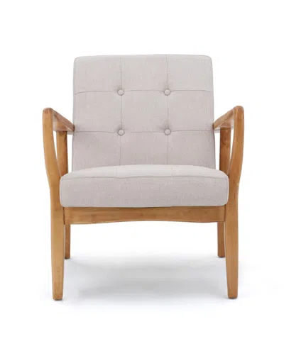 Noble House Brayden Club Chair In Medium Beige