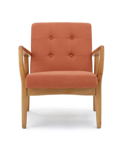 Noble House Brayden Club Chair In Orange