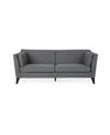 Noble House Bryford Contemporary 3 Seater Sofa In Charcoal
