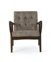 Noble House Callahan Club Chair In Grey