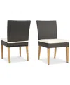 Noble House Carlsbad Outdoor Water Resistant Chairs (set Of 2) In Brown