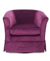 Noble House Cecilia Swivel Chair In Fuchsia