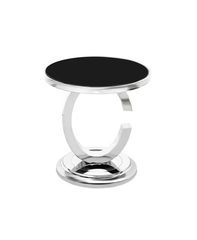 Noble House Colbee Outdoor Bistro Table In Silver