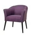 Noble House Cosette Plum Arm Chair In Plum