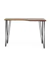 NOBLE HOUSE CUTHBERT MODERN INDUSTRIAL HANDCRAFTED WOOD DESK WITH HAIRPIN LEGS