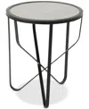Noble House Dahlia Side Table In Grey