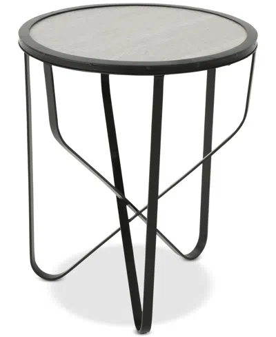 Noble House Dahlia Side Table In Grey