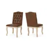 Noble House Delavan Dining Chairs (set Of 2) In Brown
