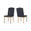 Noble House Delavan Dining Chairs (set Of 2) In Navy