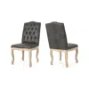 Noble House Delavan Dining Chairs (set Of 2) In Slate