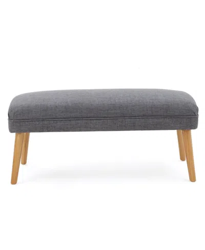 Noble House Desdemona Ottoman In Light Gray