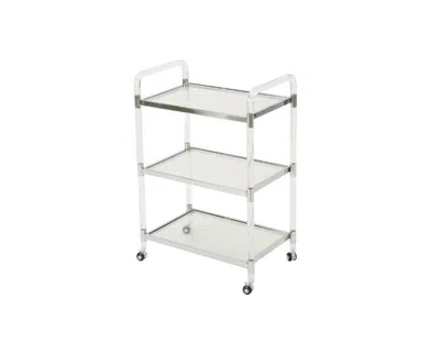Noble House Erika Acrylic Bar Trolley