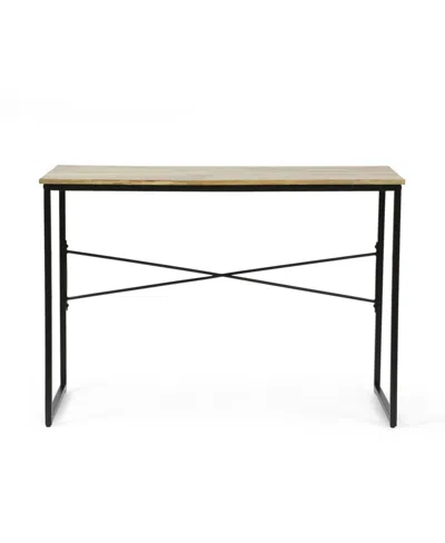 Noble House Esom Modern Industrial Handcrafted Wood Desk In Natural