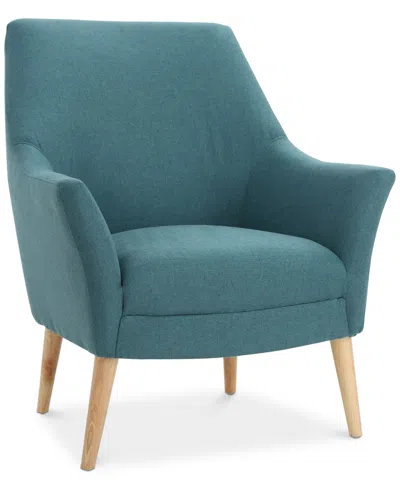 Noble House Fannen Club Chair In Dark Teal