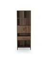 Noble House Fraser Contemporary Cube Unit Bookcase In Walnut