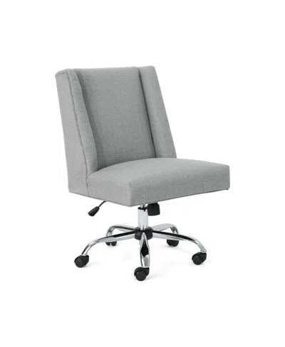 Noble House Hatherly Traditional Home Office Chair In Gray