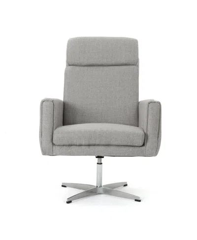 Noble House Horatia Swivel Chair In Gray