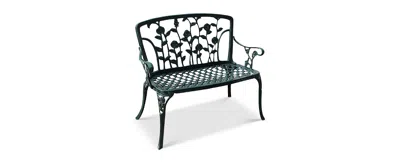 Noble House Jenison Cast Iron Patio Bench In Green