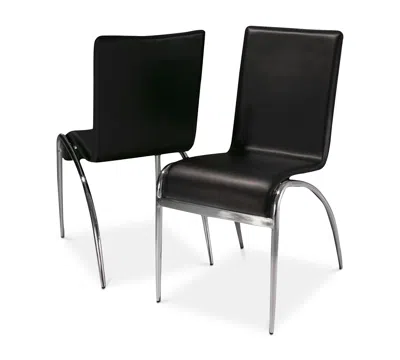 Noble House Kanah Chairs (set Of 2) In Black