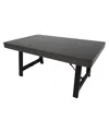 Noble House Linnett Rubberwood Farmhouse Coffee Table In Grey