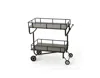 Noble House Logan Industrial Bar Cart In Grey