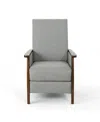 Noble House Madalyn Recliner In Grey